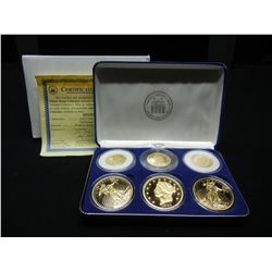 24 KT RARE GOLD TRIBUTE COLLECTION (4 DOLLAR, 1795 CAPPED BUST, 3 DOLLAR, $20 DOLLARS), COA/NEW/CLAD