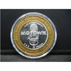 New York, New York (Las Vegas) $10 (.999) silver gambling token—Motown.   In capsule.