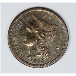 1884 THREE CENT NICKEL