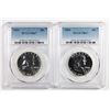 Image 1 : TWO FRANKLIN HALF DOLLARS