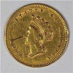 1854 $1.00 GOLD