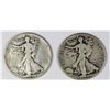 Image 1 : (2) 1938-D WALKING LIBERTY HALF DOLLARS