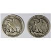 Image 2 : (2) 1938-D WALKING LIBERTY HALF DOLLARS