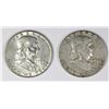 Image 2 : ROLL OF (20) FRANKLIN HALF DOLLARS