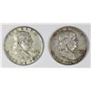 Image 2 : 15 PIECE FRANKLIN HALF DOLLARS