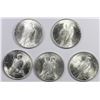 Image 2 : FIVE 1923 PEACE DOLLARS