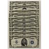 Image 1 : (10) 1934-A $5.00 SILVER CERTIFICATES