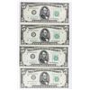 Image 1 : (4) 1950-B $5.00 FEDERAL RESERVE NOTES