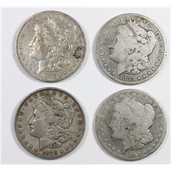 FOUR MORGAN DOLLARS: