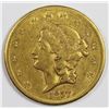 Image 1 : 1857-S $20 GOLD TYPE 2