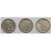 Image 1 : (3) PEACE SILVER DOLLARS