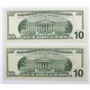 Image 2 : 1999 $10.00 DALLAS & PHILADELPHIA STAR NOTES