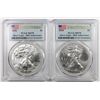 Image 1 : TWO 2016 AMERICAN SILVER EAGLES