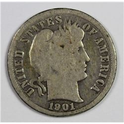 1901-S BARBER DIME