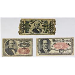 FR 1342, FR 1309, FR 1308 FRACTIONAL CURRENCY