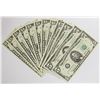 Image 1 : SET OF 12 1985 $5.00 FEDERAL RESERVE NOTES
