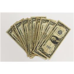 10 PIECE 1934 $1.00 SILVER CERTIFICATES