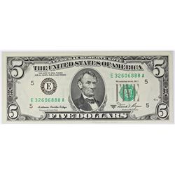 1981-A $5.00 RICHMOND FEDERAL RESERVE NOTE