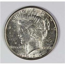 1923-D PEACE SILVER DOLLAR