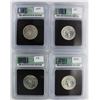 Image 2 : (4) WASHINGTON QUARTERS: ALL ICG