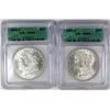 Image 1 : TWO 1883-O MORGAN SILVER DOLLARS