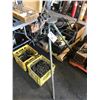 Image 2 : CRATE OF ASSORTED PIPE THREADING TOOLS AND TRI STAND