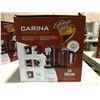 Image 2 : "UNEEK BRANDS" RED CAFFE CAGLIARI CARINA ESPRESSO MACHINE WITH MILK FROTHER