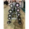 Image 2 : HAMPTON EZ CURL BARBELLS 20LBS - 110LBS WITH RACK