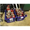 Image 1 : 2 RECYCLING BINS OF ASSORTED FIRE EXTINGUISHERS