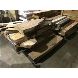 PALLET OF 8 ASSORTED CUT UNFINISHED LUMBER