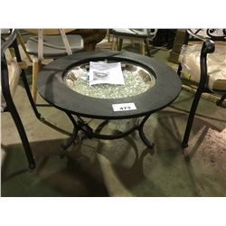 THE OUTDOOR GREAT ROOM SATURN 32" ROUND TOP PROPANE PATIO FIRE PIT TABLE