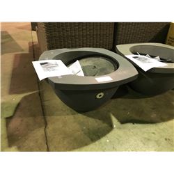 KINGSMAN 32" ROUND CONCRETE PROPANE OUTDOOR FIRE BOWL