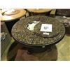 Image 1 : THE OUTDOOR GREAT ROOM GRAND COLONIAL BLACK GRANITE TOP PROPANE PATIO FIRE PIT TABLE WITH  LAZY