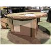Image 2 : THE OUTDOOR GREAT ROOM STONE BASE, STONE TOP PROPANE & NG PATIO CHAT FIRE PIT TABLE