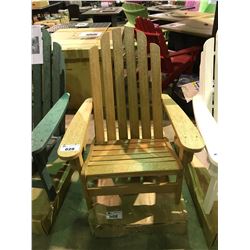 PAIR OF HEAVY DUTY RECYCLED PLASTIC DEEP SEAT ADIRONDACK CHAIRS CEDAR