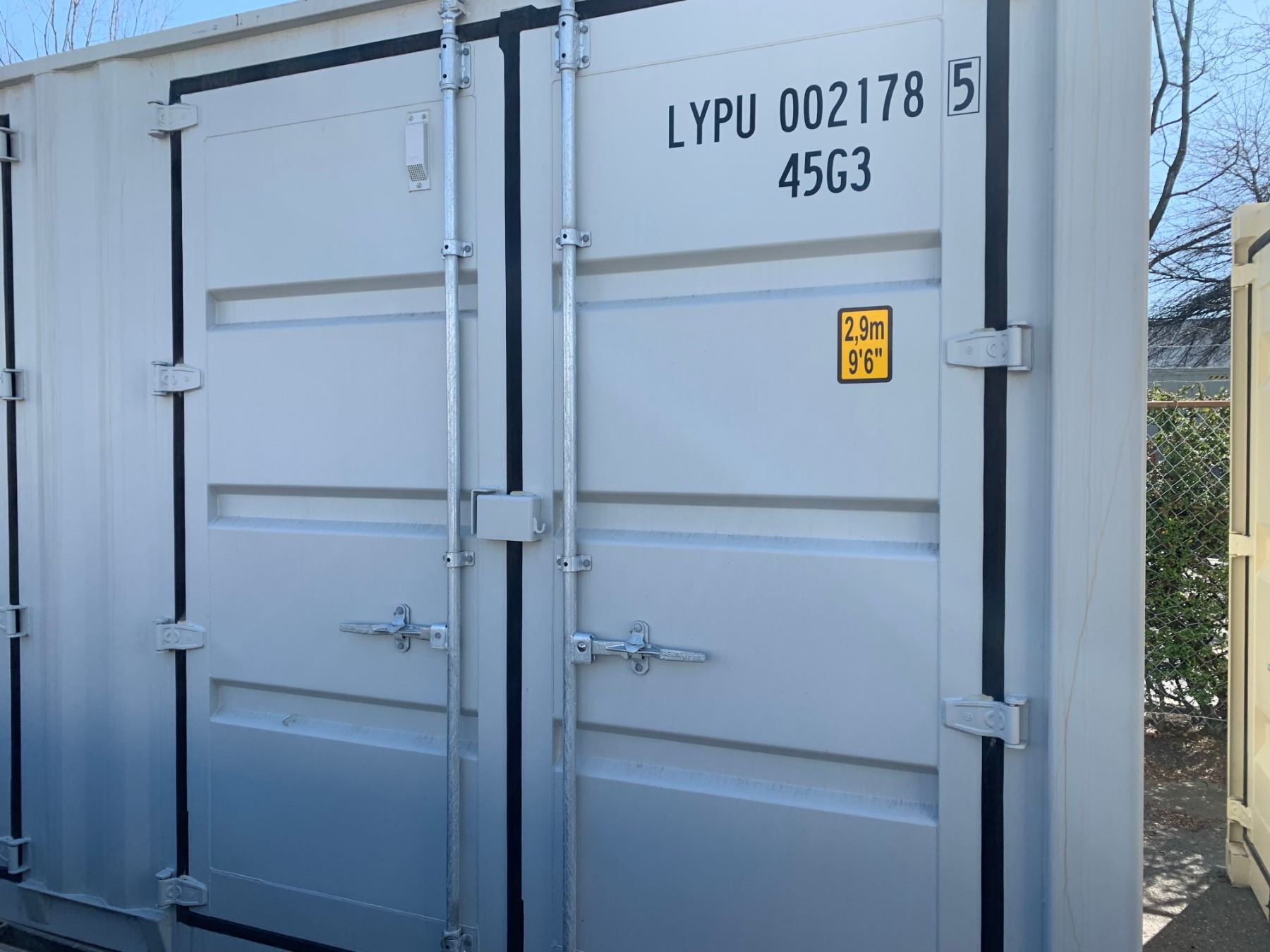 BRAND NEW 40FT STORAGE SHIPPING CONTAINER WITH 4 SIDE DOORS AND 1 REAR DOOR