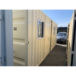 BRAND NEW 9' STORAGE CONTAINER MOBILE OFFICE 1 DOOR & 1 WINDOW