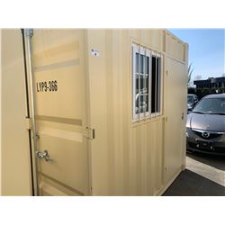 BRAND NEW 9' STORAGE CONTAINER MOBILE OFFICE 1 DOOR & 1 WINDOW