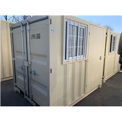 BRAND NEW 8' STORAGE CONTAINER MOBILE OFFICE 1 DOOR & 1 WINDOW