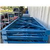Image 2 : 6 - BLUE 8' X 4' INDUSTRIAL PALLET RACK UPRIGHTS & 30 - 8' HEAVY DUTY CROSSBARS