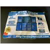 Image 2 : 2020 STEELMAN BLUE 7FT  WORK BENCH WITH 18 LOCKING DRAWERS