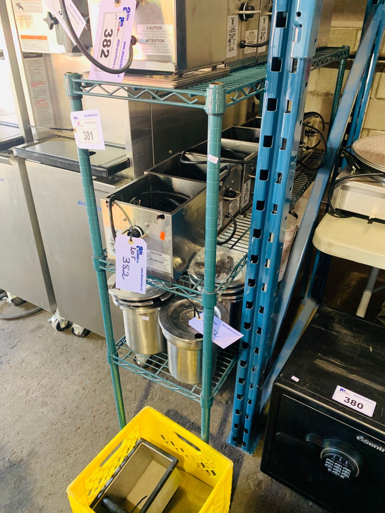 METRO RACK 3 TIER SHELF & 2 THORINOX STAINLESS STEEL WALLMOUNT SHELVES