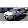Image 1 : 2006 HONDA CIVIC, SILVER, 4DRSD, *NO REGISTRATION FOR PARTS ONLY, MUST SIGN DECLARATION, TMU, NO