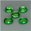 Image 1 : Natural Top Green Tsavorite Garnet 5Pcs/2.30Ct