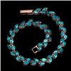 Image 2 : Natural Rare Brazil Neon Blue Apatite Bracelet