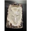 Image 1 : Hand Carved Antler Wolf Pendant
