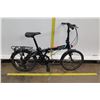 Image 2 : Dahon Vybe D7 Folding 7-Speed Black Aluminum Bike w/ Back Rack