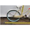 Image 2 : Huffy Good Vibrations Girl's Beige Cruiser Bike w/ Coaster Brakes