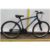 Image 1 : Roadmaster Granite Peak Men's 18-Speed Blue Hybrid Mountain Road Bike