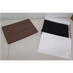 Louis Vuitton Black 26" x 74" Scarf, in Box